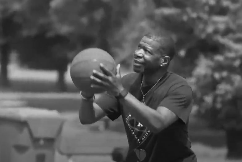 Stroke Survivor playing basketball