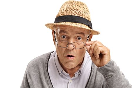 Man wearing glasses