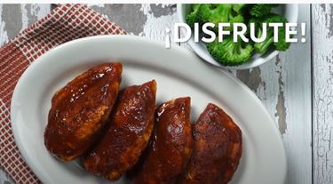 Pollo preparado en sartén con salsa dulce ¡Disfruta!