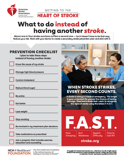 What to do instead of having another stroke prevention checklist thumbnail What to do instead of having another stroke prevention checklist thumbnail